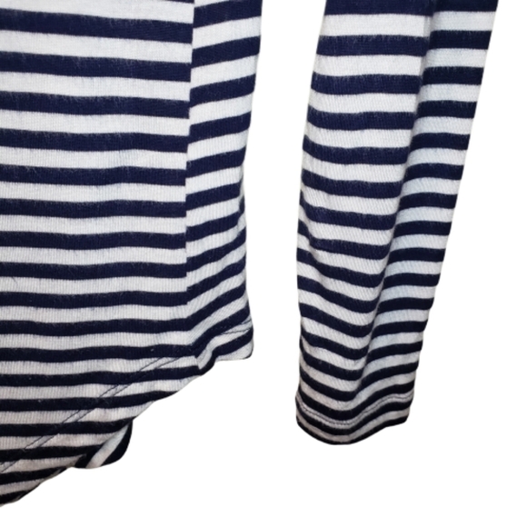 CAbi Long Sleeve Boat Stripe Asymmetrical T-Shirt - Picture 5 of 7